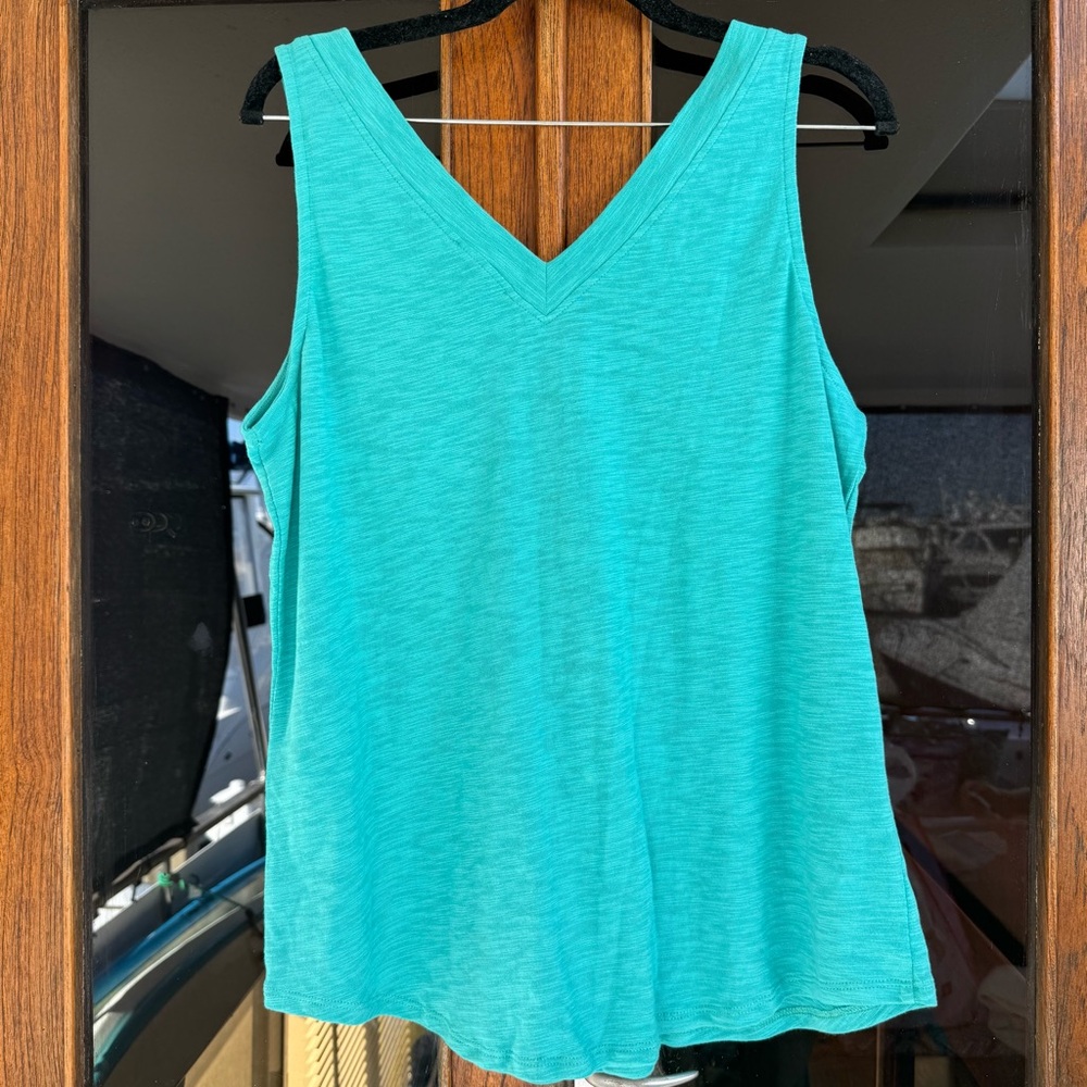 WHBM Outlet Tank Top Aqua Size Large NWT